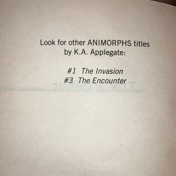Vintage Animorphs children’s series- book #2 The Visitor - Picture 5 of 7